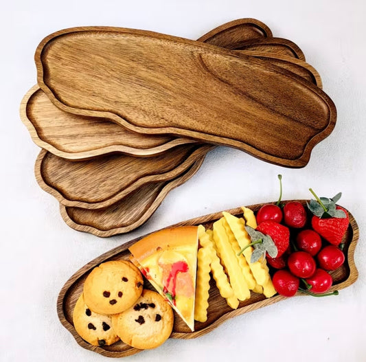 Houten snackplankjes 4 stuks