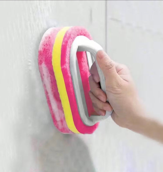 Wonderspons 1+1 gratis. Met handvat, verwijderd goed vuil, gebruiken in badkamers/keukens.